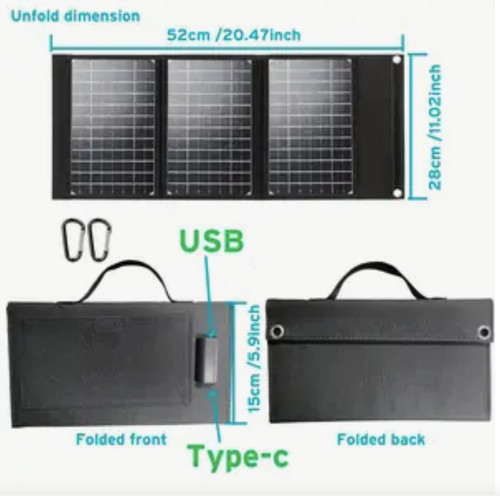Chargeur solaire pliable 40w - chargeur,