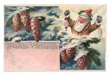 Nain, gnome, elf. Fairy. Merry Christmas. CPA Embossed