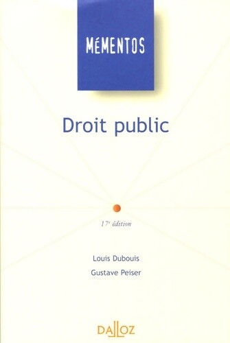 Droit public gustave peiser - -,