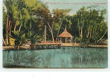 ILE MAURICE - Kiosque et Bassin au Jardin des Pamplemousses - 12608