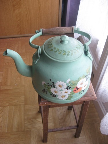 Bouilloire décorative peinte - bouilloire,