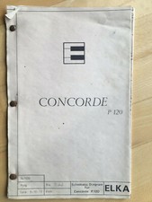 Tableau ELKA CONCORDE P 120 schémas schématiques