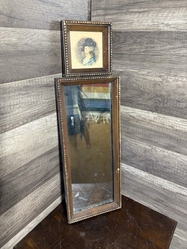 Antique french trumeau gesso - trumeau,