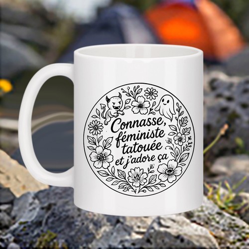 Mug connasse féministe - "connasse,