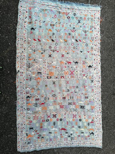 Ancien tapis berbere selle - tapis,