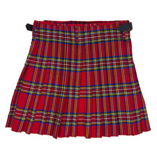 Royal Stewart Tartan Kilt Lightweight Highland Scottish Scotland Light Red Blue