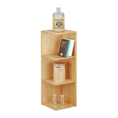 Etagère angle bambou - en,