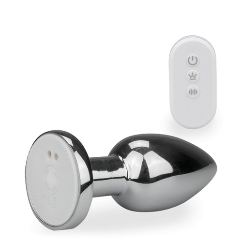Plug métal bijou anal vibrant