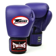 Twins BGVL3 Cuir Gants de Boxe Muay Thaï Violet Coup Pied Entraînement Mitaines