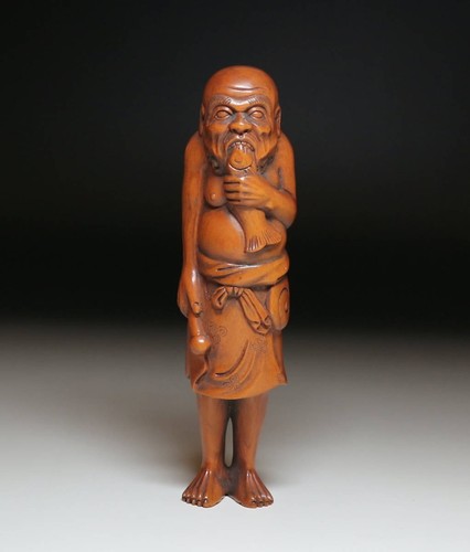 Ancien japonais netsuke rakan - netsuke,