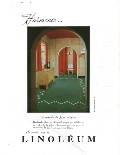 Publicité ancienne linoléum - publicité,