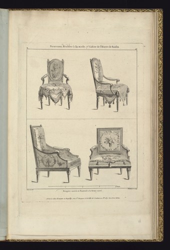 Bergere fauteuil 1790s - bergere,