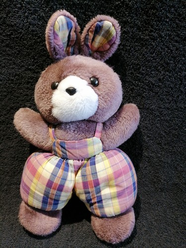Doudou peluche vintage lapin - doudou,