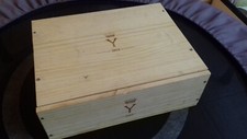 caisse vide bois vin chateau Y Yquem 2015 3 bouteilles wood wine case cbo owc
