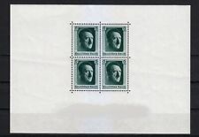Allemagne 1937 MNH Mi Block 7 Sc B102 Adolf Hitler. Perforé. LUXE 1&2 **