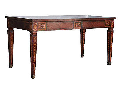 Table bureau marquetée - table,