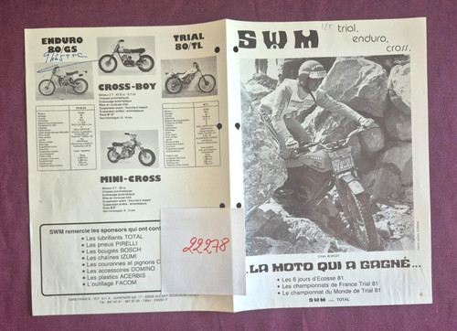 22278 swm trial enduro - n°22278,