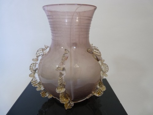 Murano blown glass vase - murano,