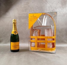RARE Yellow Basket Champagne Veuve Clicquot Flutes Trendy Verrines Apron 2000