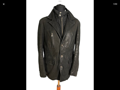 Veste cuir noir marlboro - veste, en