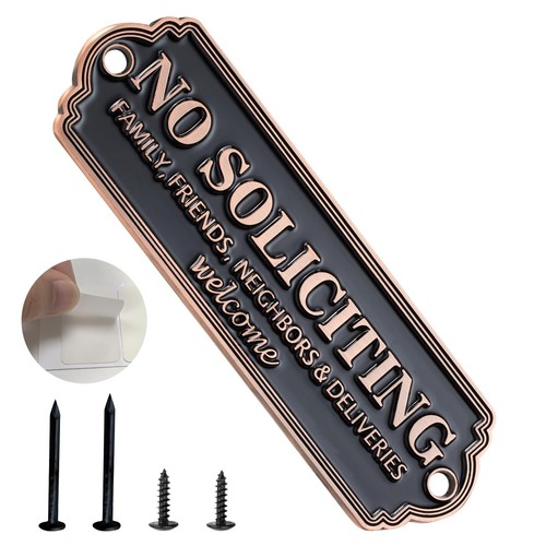 Soliciting sign for house - soliciting,