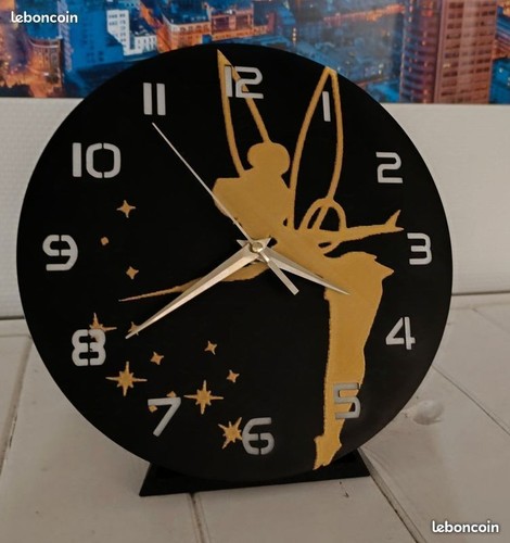 Horloge fée clochette 25cm - fée,