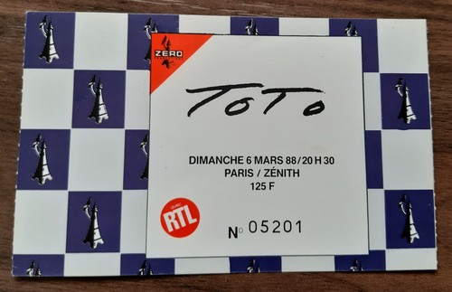 Ticket billet used - ticket,
