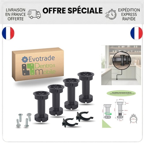 Pieds meuble réglables - pieds,