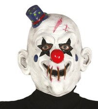 Masque De Clown Halloween Avec Chapeau Haut De Forme Costume D'Horreur Joker