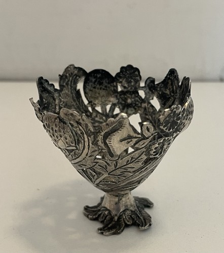 Coquetier ancien décor - ancien, fleurs
