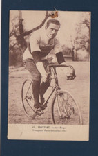 CYCLING cycling card LOUIS MOTTIAT Belgian road winner Paris Brussels
