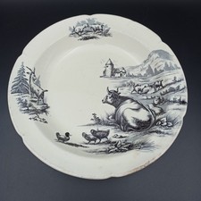 PLAT CREUX EN FAÏENCE Décor