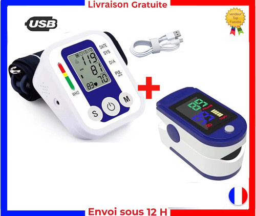 Tensiomètre bras oxymètre - +,