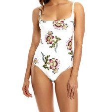 AGUA BENDITA Kora Varenna Reversible One piece Swimsuit White Printed M/L