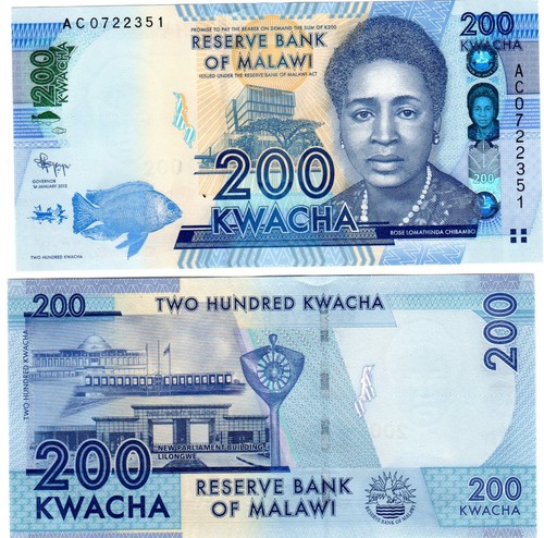 Malawi billet 200 kwacha 2012 - malawi,
