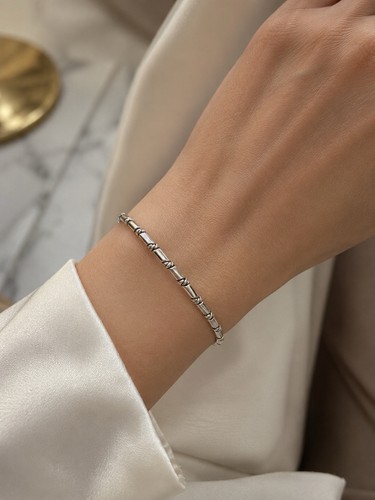 Bracelet jonc argent sterling - argent,