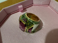 Swarovski Violet Green Pink Chroma Cocktail Ring 5630316 Size 52 NEW RRP £280