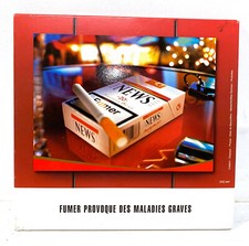 Old POS Tobacco Advertising Cigarette NEWS 18x17.5cm
