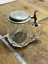 No.1 Vintage utensils, kitchen, beer shop jug pitcher, antique glass