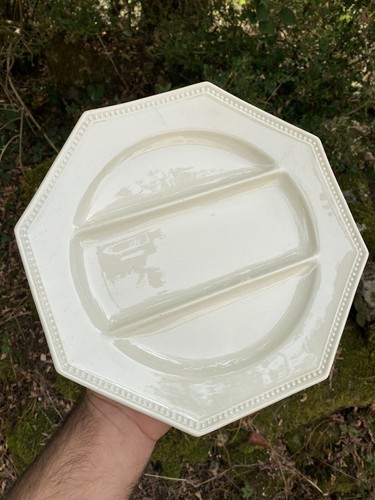 Assiette asperges faience - assiette, &