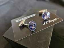 Boutons de Manchettes Dupont  Pierre Violette NEUFS  PVP:430€  (Cartier,Dunhill