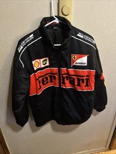 Crazy Vintage 90s SCUDERIA FERRARI RACING JACKET Logo Puma Shell Schumacher READ