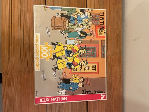 Puzzle tintin lotus - lotus, bleu