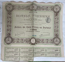 VIEUX PAPIER BON AU PORTEUR