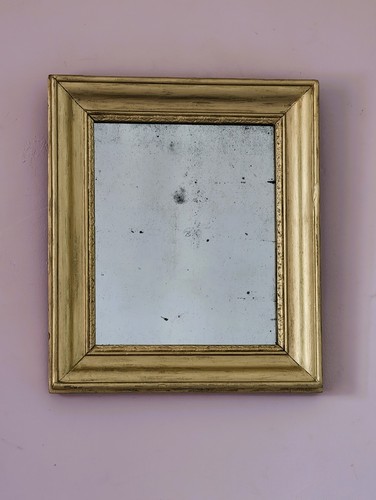 Petit miroir art déco cadre