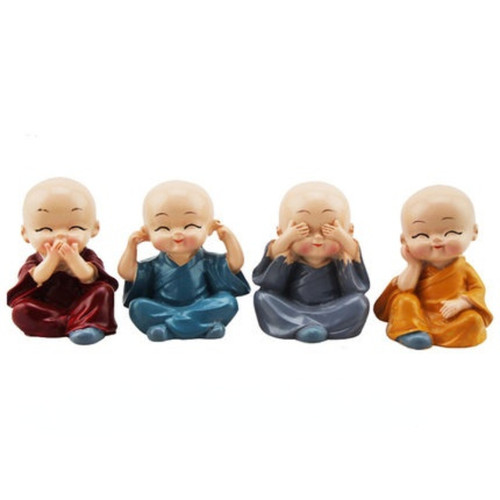 4pcs kongfu moine figurine - kongfu,