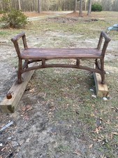 Concrete faux bois furniture