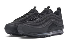 Nike Air Max 97 Sneakers Triple Black ReflectIve Trainers Retro Shoes Men 12UK