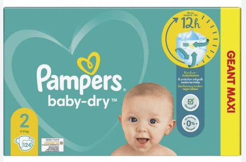 Pack 124 couches - 124, pampers