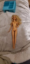 Mattel Barbie With Assorted Wooden And Plastic Furniture.